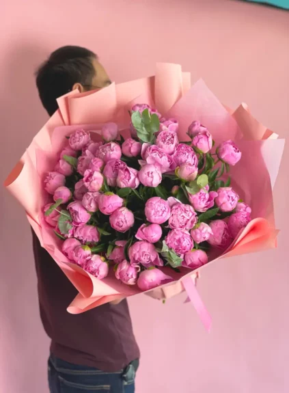51 розовый пион